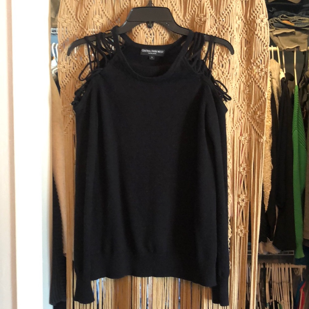 Sexy open shoulder sweater